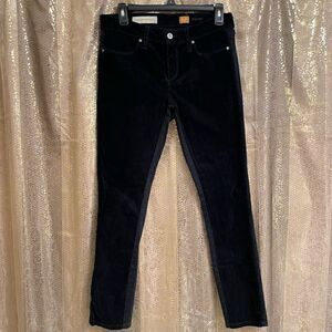 Pilcro and the letterpress‎ Black Stet Corduroy Front Skinny Jeans, Size 27/4